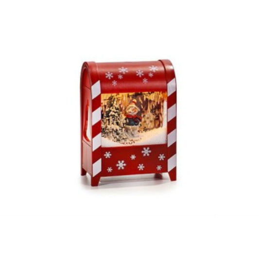 Lanterna Natalizia Musicale Pupazzo di Neve Cassetta Postale Luminosa Idea Regalo