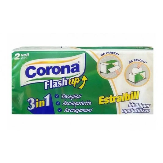 Corona Asciugamani Monouso 3 in 1 Estraibili 2 Veli