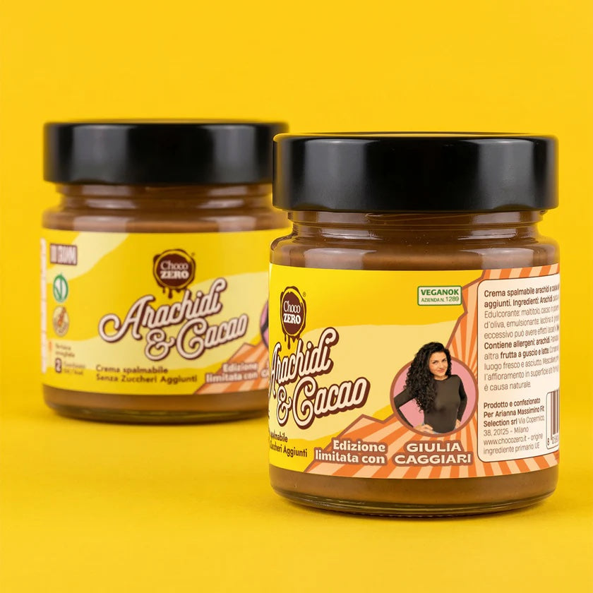 Crema Spalmabile Arachidi e Cacao Senza Zuccheri Aggiuntivi 200g