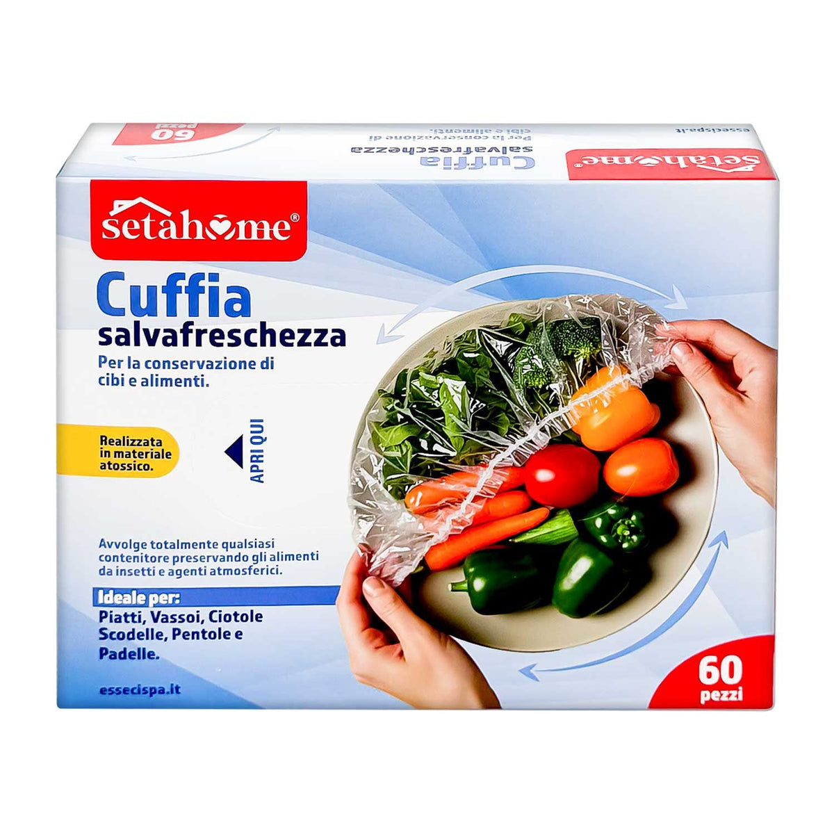 Setablu Cuffie copri alimenti 60 pezzi