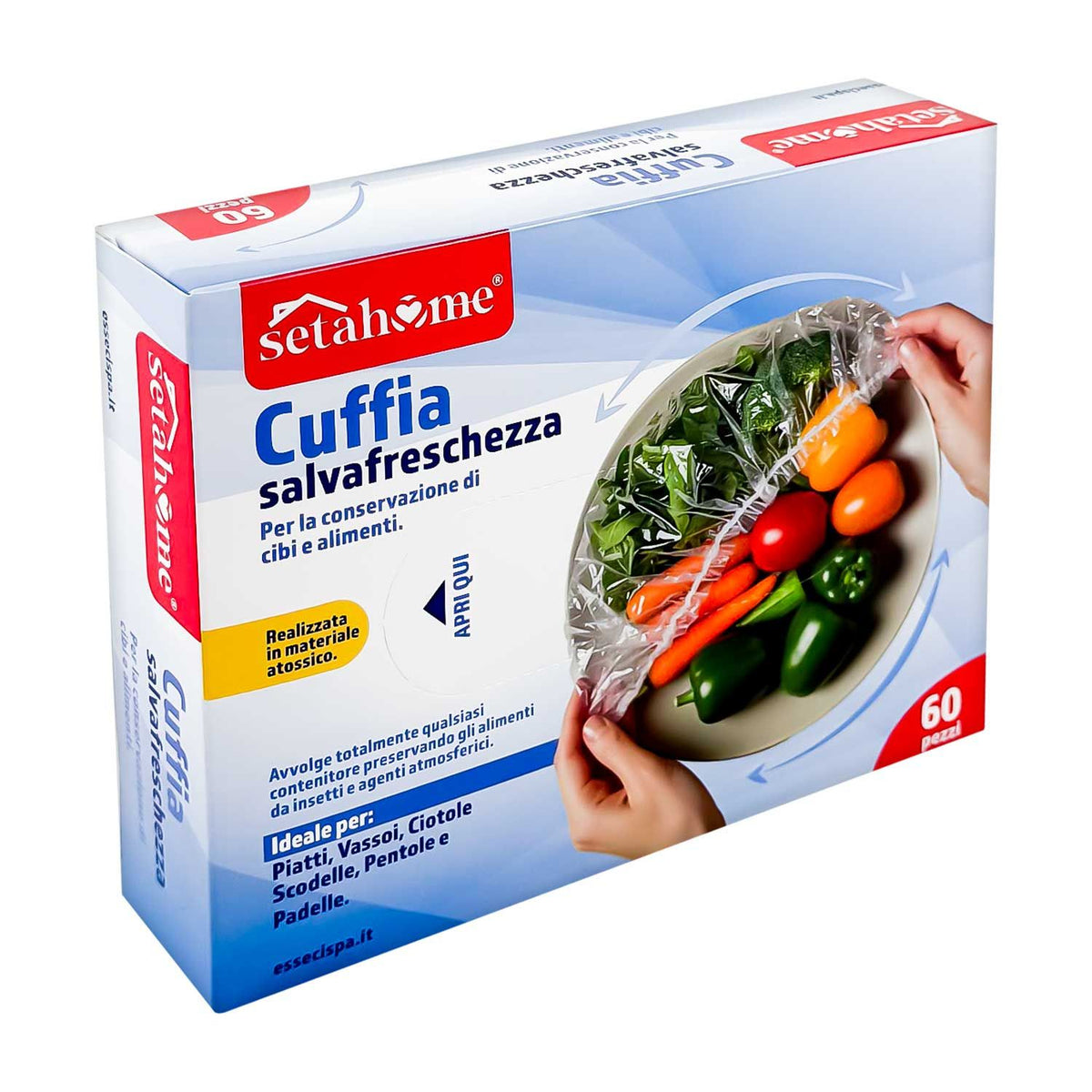 Setablu Cuffie copri alimenti 60 pezzi