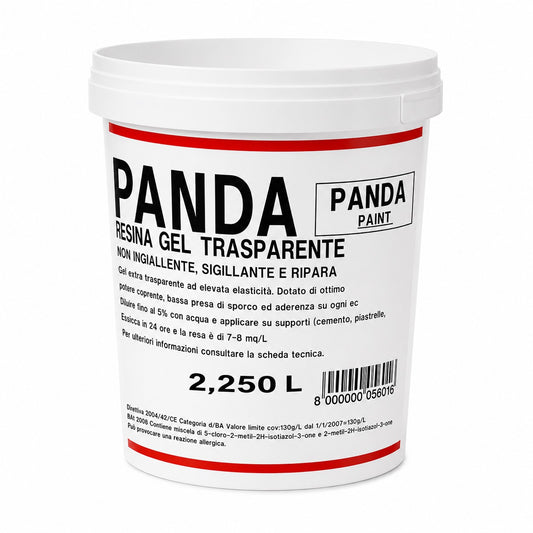 PANDA Resina Gel Trasparente 2,250 L Sigillante Protettivo Impermeabilizzante