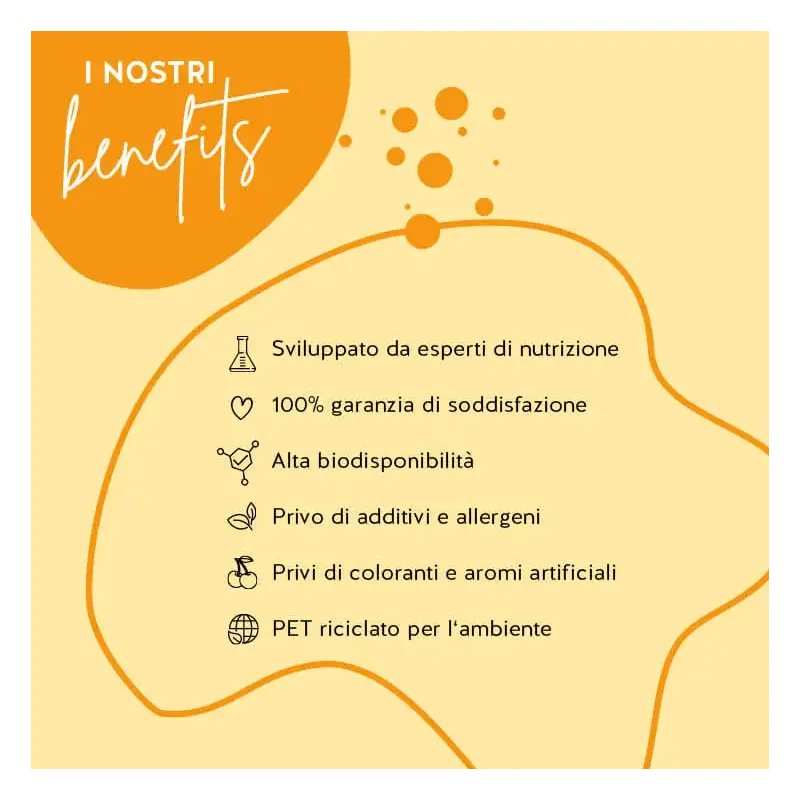 Hey Sunshine Sun Vitamina D Sistema Immunitario 45 Orsetti Gommosi Senza Zucchero