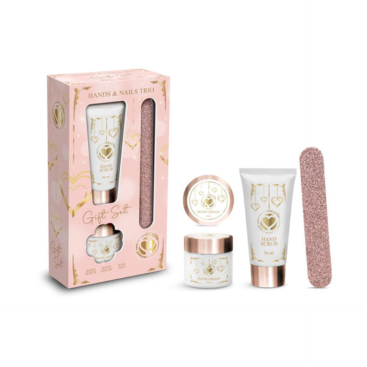 SetaBlu Set mani - Scrub mani 30 ml + Crema Mani 30 ml + Lima per unghie Idea Regalo