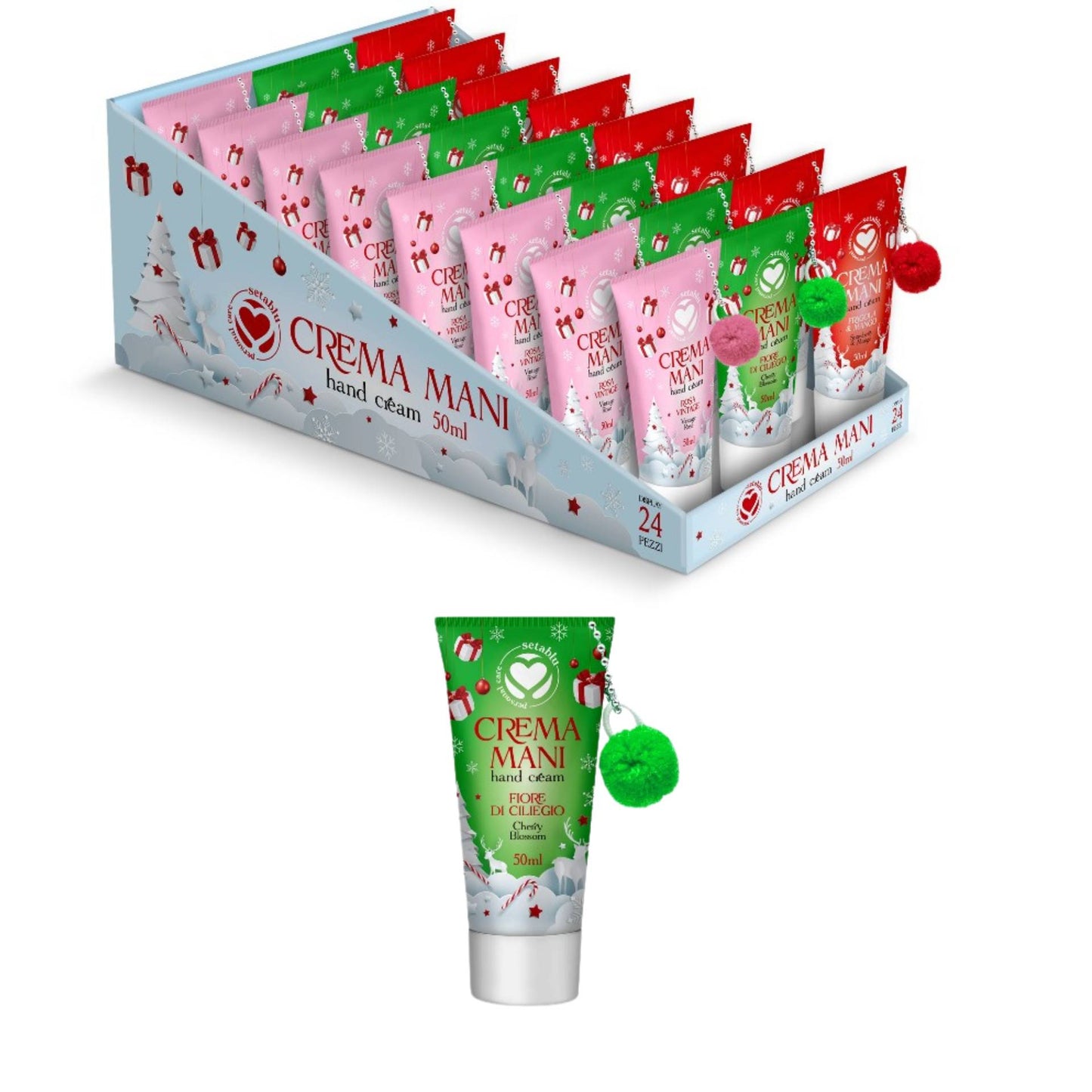 Setablu Crema mani fiore di ciliegio 50 ml packaging natale Idea Regalo