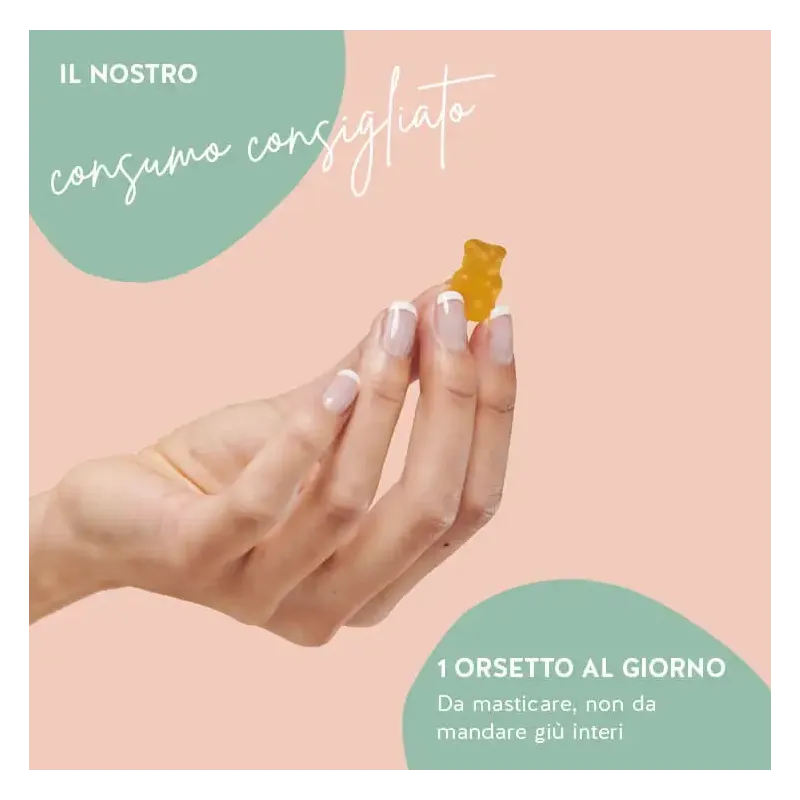 One Bear a Day Vitamin Boost Immunitario 45 Orsetti Gommosi Senza Zucchero