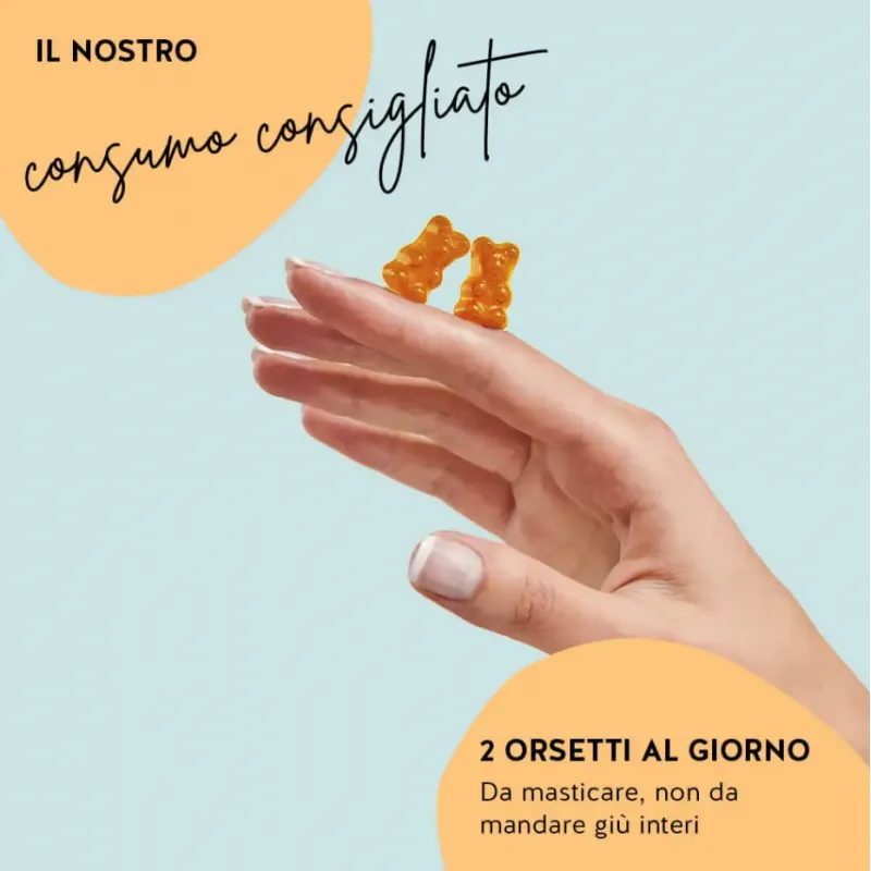 One in a Billion Gut Vitamin Probiotici per Intestino 45 Orsetti Gommosi