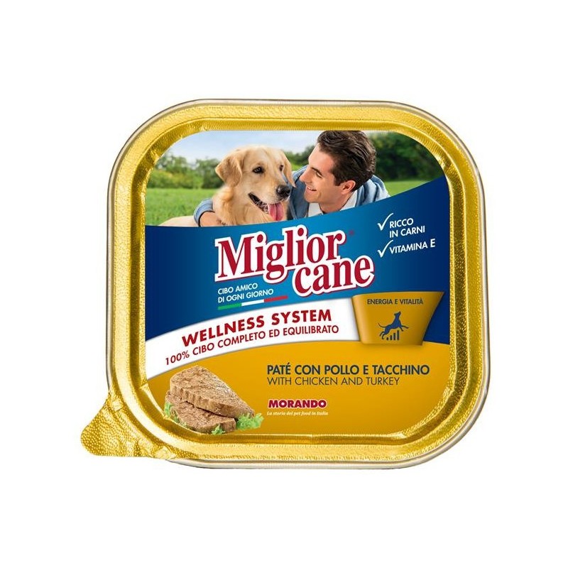 Miglior Cane Patè con Pollo e Tacchino vaschetta 150 g